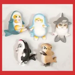 サメにゃん モフサンド マスコットフィギュア 5点セット ガチャ