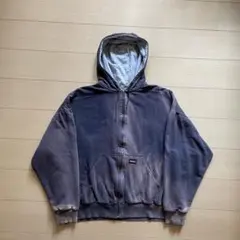 90s Dickies 裏サーマル ジップパーカー 鬼フェード ナスコンのサムネイル