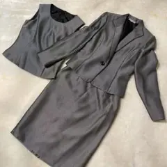 EMMAJAMES 入学式卒業式スーツ　セレモニー　ママスーツ3点セット9号