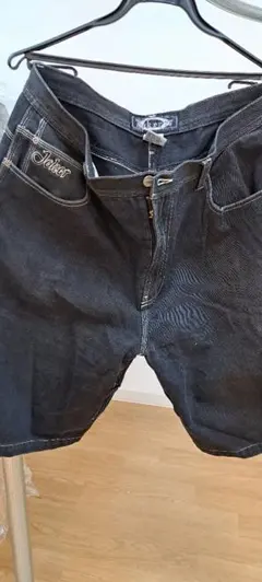 Joker ブラックデニム カーゴパンツ 38