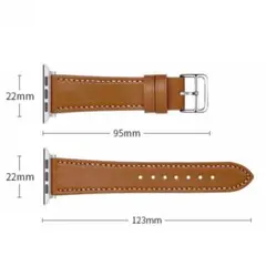 Apple Watch バンド 合皮 42/44/45mm　ライトブラウン