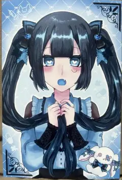 オリジナルイラスト ポストカード 地雷系 女の子 サブカル 病みかわ