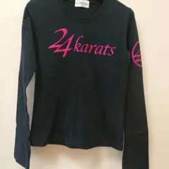 24karats 黒 長袖 Tシャツ