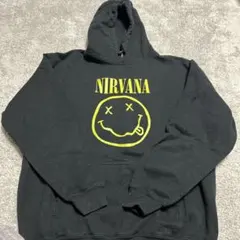 GILDAN NIRVANA パーカー　黒　古着