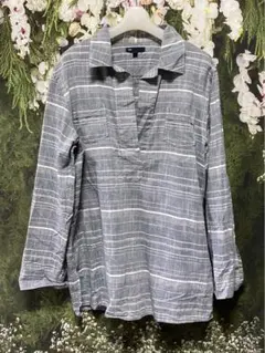 Gap長袖シャツ　グレー　Mサイズ