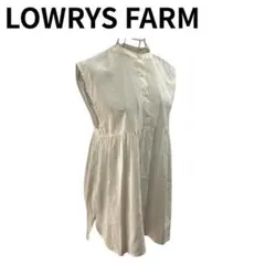 LOWRYS FARM ローリーズファーム シャツワンピース ホワイト系 爽やか