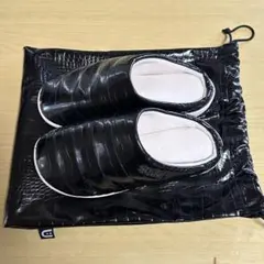 SUBU リサイクル素材厚底ダウンクロッグ （クロコダイル）