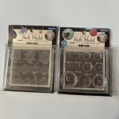 未使用＊PADICO ソフトモールド 雪の結晶・ボタン