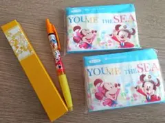 【ディズニー】ミッキーマウス/ボールペン（ポケットティッシュ付き）　匿名配送