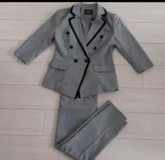 【★未使用★】セットアップ　スーツ千鳥格子チェックジャケット∔パンツグレー