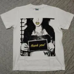 美品 ! thank you! ビッググラフィックTシャツ ホワイト　サイズＳ
