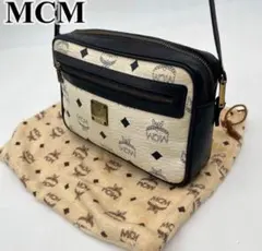 MCM ショルダーバッグ ポシェット 斜めがけ ヴィセトス柄 ロゴ金具 