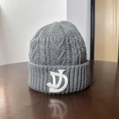 Jieda ✖️ override グレー ケーブル編み ビーニー