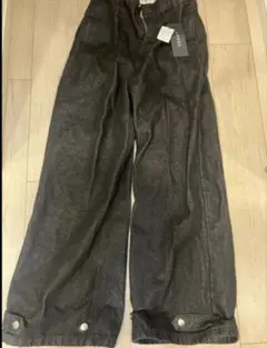 ADRERエクストラワイドフレアパンツ M ブラック