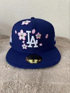 New Era 59キャップ ブルー7 3/8 ドジャース村上隆