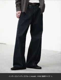 VINTAGE WASHED CURVED DENIM