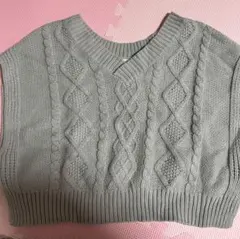 水色・ブラック ・ブラウンニットベストセット