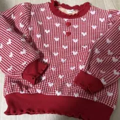 favon トレーナー　赤チェック