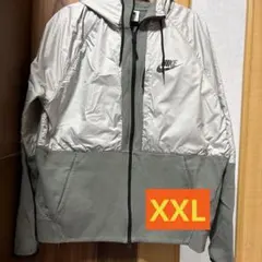 Nike フード付きナイロンジャケット XXL グレー