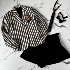 ARISANA✨4点セット　金ボタンジャケット　ネクタイ　キュロット150