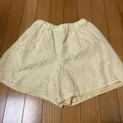 イエロー レース 半ズボン