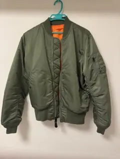 ALPHA MA-1 フライトジャケット オリーブ/オレンジ