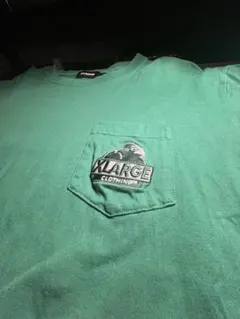 XLARGE グリーン Tシャツ ポケット付き