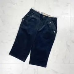 美品 バーバリーゴルフ コーデュロイハーフパンツ 紺 サイズ13*GD1201