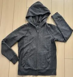 UNIQLO ダークグレー フルジップパーカー Mサイズ