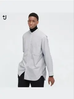 UNIQLO ＋J スーピマコットンオーバーサイズスタンドカラーシャツ(長袖)のサムネイル