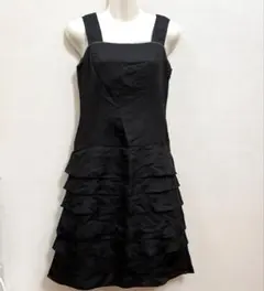 フランドルセレクション ティアードワンピース ノースリーブフリルワンピース