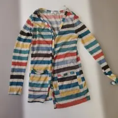 Forever 21 マルチカラーストライプカーディガン S/P