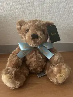 Harrods ぬいぐるみ 茶色 リボン付き