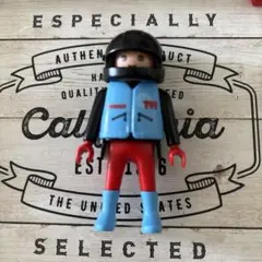 美品プレイモービル PLAYMOBIL モビコレ　報道バイクのライダー
