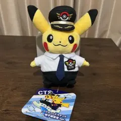 【新千歳空港限定】ポケモンストア パイロットピカチュウ ぬいぐるみ タグ付き