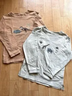 プティマイン　長袖Tシャツ　ロンT 120 2枚