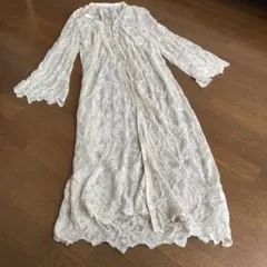 moussy ロングカーディガン 刺繍レースのサムネイル