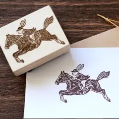 消しゴムはんこ 馬