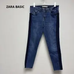 ザラベーシック・サイドライン　ストレッチ　デニムパンツ　スキニーパンツ　Mのサムネイル