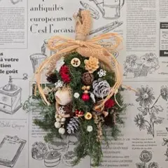 ヒムロスギのクリスマス*↟⍋*↟スワッグ