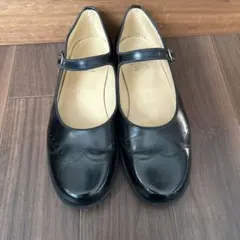 ハルタ HARUTA ワンストラップシューズ （ブラック）　22.5