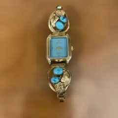インディアンジュエリーターコイズの腕時計(ナバホ族)
