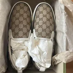 美品】GUCCI GG スライド サンダル ベージュ エボニー 8 - メルカリ