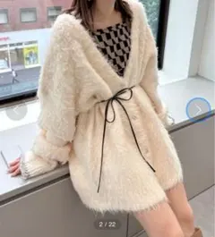 kastane シャギーコート アイボリー Kastane - 今季新作 kastane カスタネ シャギーコートの通販 by