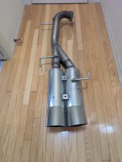 メタバース　Y33 セドグロ　ステンレス ダブル出しマフラー フランジ付き Y33系セドリック＆グロリア◇オーバル2本出しL1マフラー