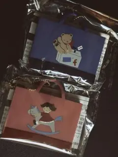 ファミリア　限定カプセルトイ　デニムバッグ　2点 familiar 完売品