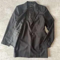 【大きいサイズ】Jinnee 黒 ストライプ リクルートスーツ 13ABR