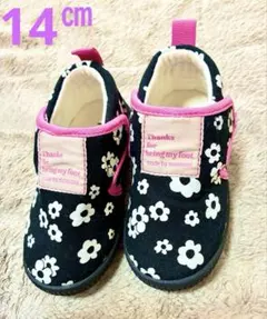 monmimi 14センチ　花柄 ベビーシューズ スニーカーのサムネイル