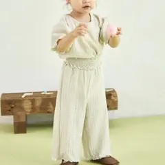 【SALE!】sea and shells シボ素材メローワイドパンツ