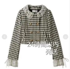 LILY BROWN スカラップビジューアタッチドジャケット【新品未使用】